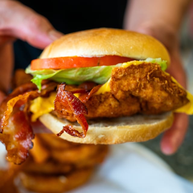 Chicken Breast Burger.