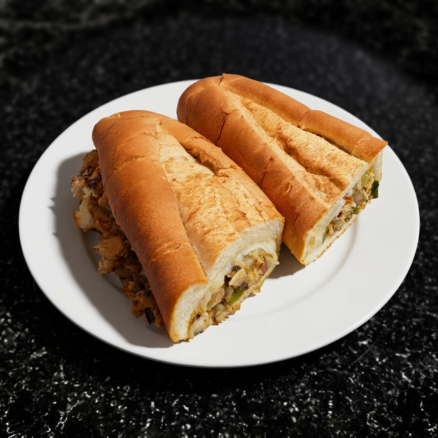 12" Cajun Chicken & Cheese.